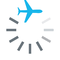 Loading flight search results